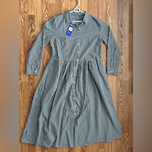 Black and White Checkered Maxi Dress